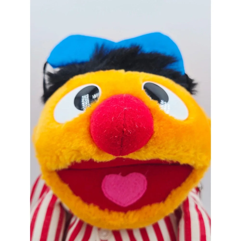 Vintage 1997 Sesame Street Ernie Pajamas Plush Backpack Roma Kids Jim Henson